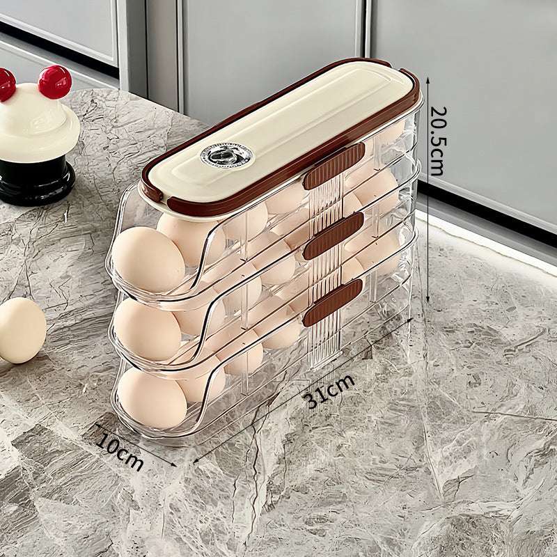 Storage Box Kitchen Refrigerator Multi-layer Transparent Egg Holder - globaltradeleader