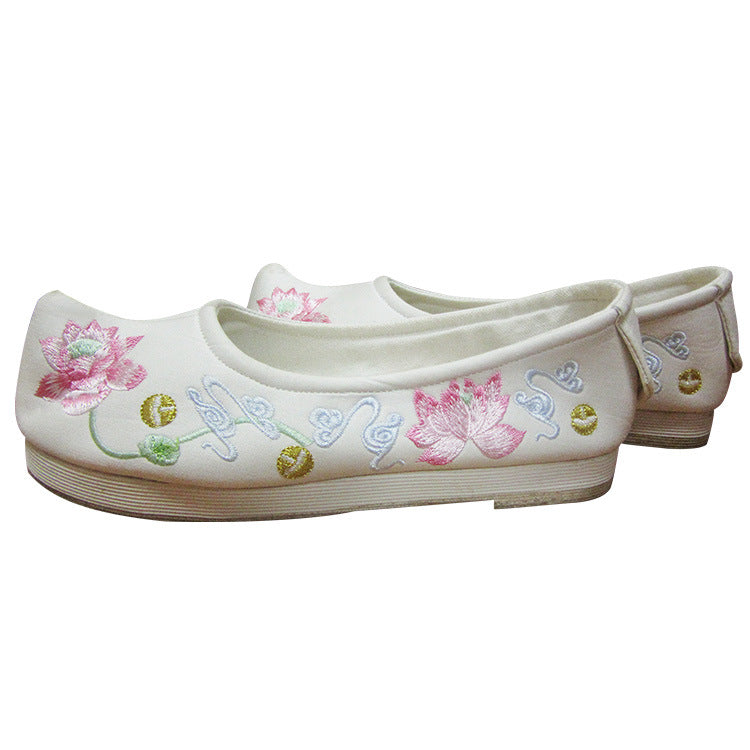 Chinese Style Embroidered Shoes Wear-resistant Tendon Bottom