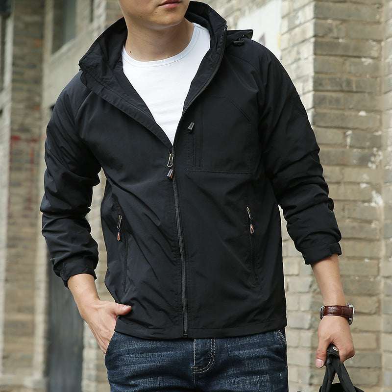 Men's Fashion Solid Color Single Outdoor Jacket - globaltradeleader