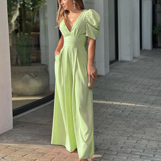 Fashion Elegant Plus Size Wide Legs Jumpsuit - globaltradeleader