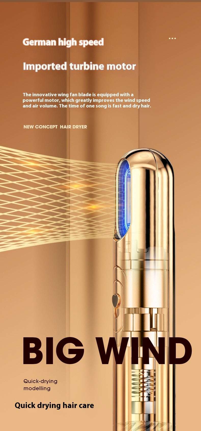 Three-in-one Electric Hair Dryer Multi-functional Household - globaltradeleader