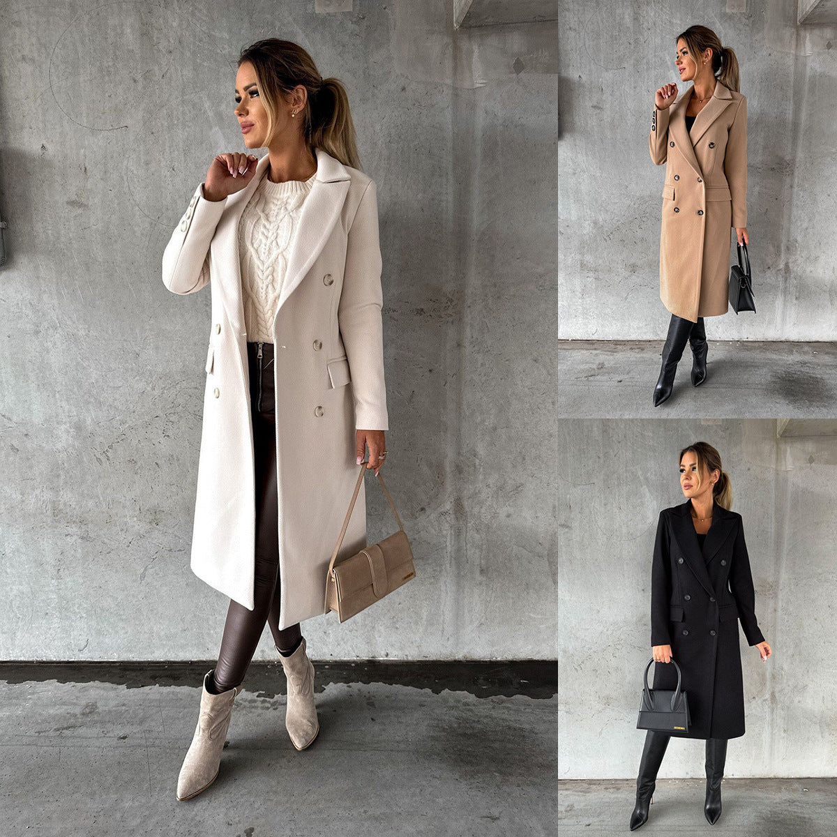 Fashion Casual Woolen Coat Women - globaltradeleader