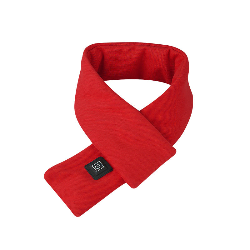 Polyester Smart Heating Scarf Charging Winter Men And Women