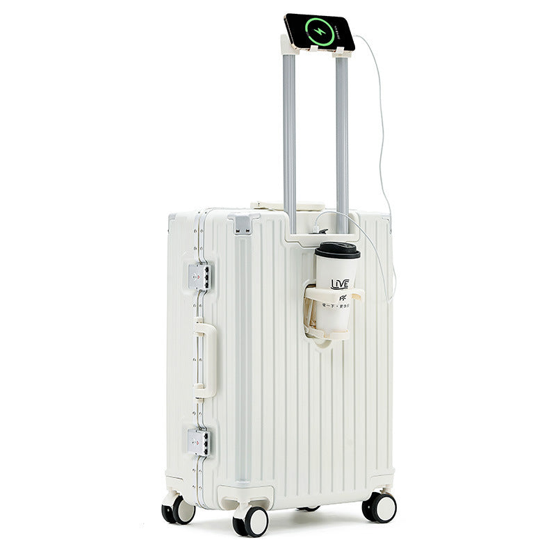 Aluminum Frame Luggage Solid Extra Thick And Durable Trolley Case - globaltradeleader