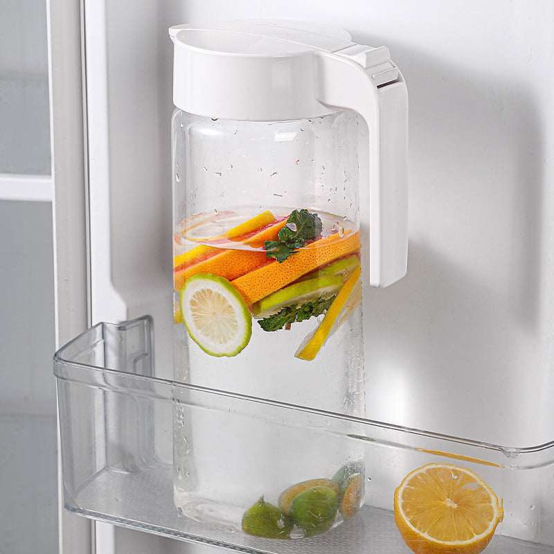 Press Type Plastic Cold Water Jug Large Capacity Fruit Juice Tea Drinking Cup - globaltradeleader