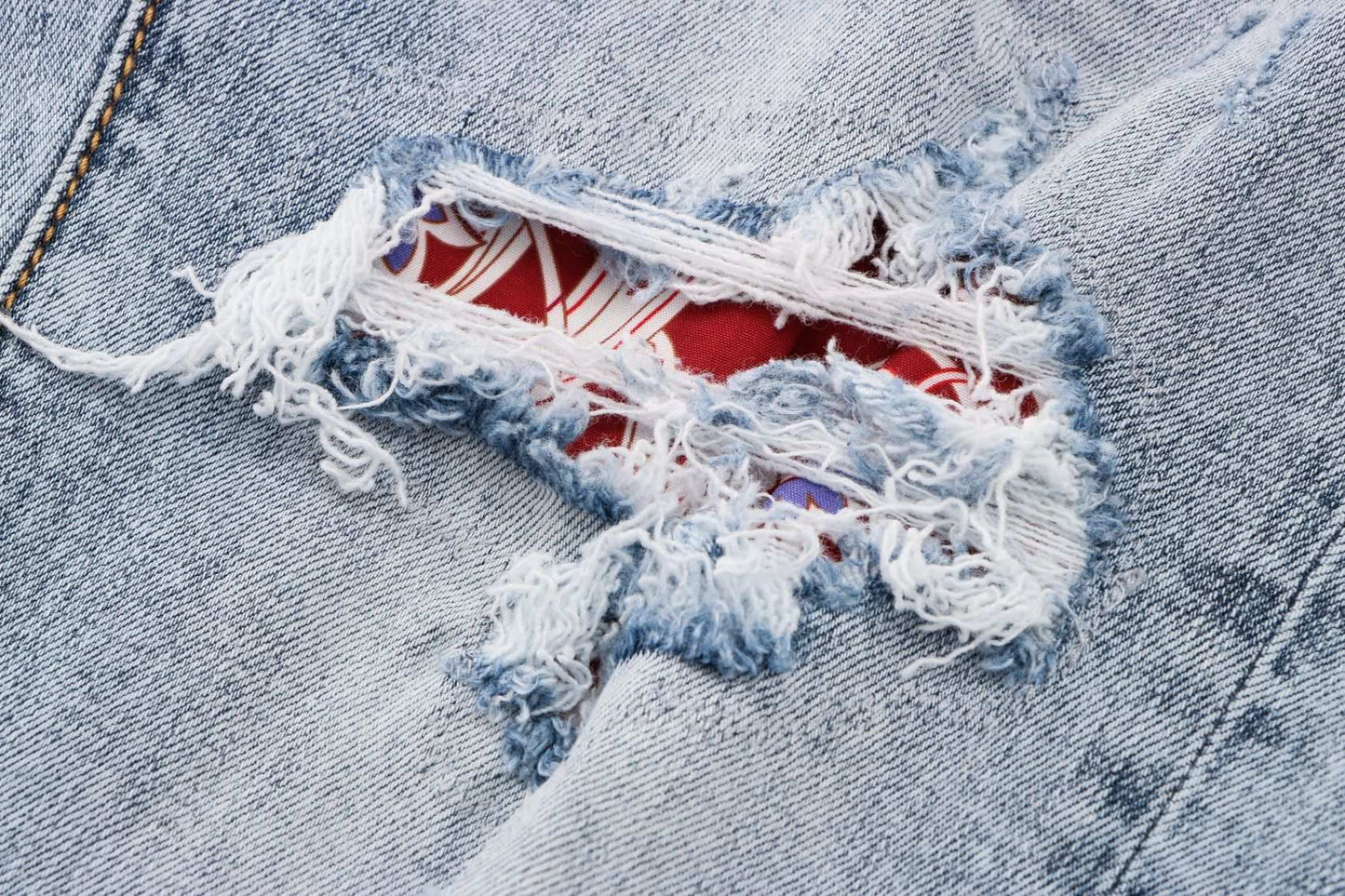 Trendy Washed White Scum Men's Jeans