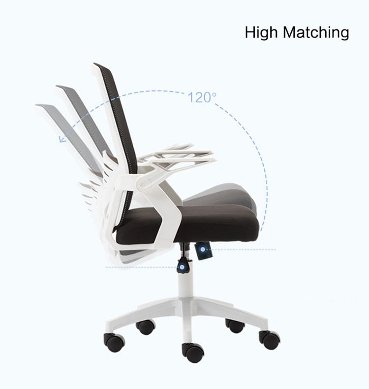 Office Seating Mesh Chair Lifting Rotating Computer Chair Household Bow Conference Ergonomic Chair - globaltradeleader