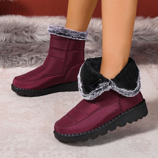 Women's Snow Boots Plus Size Wear-resistant Comfortable Warm Boots - globaltradeleader