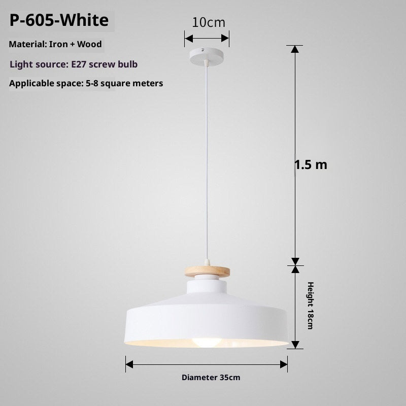 Simple Nordic Retro Restaurant Macaron Chandelier - globaltradeleader