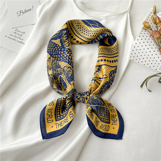 New Women's Scarves 70cm Love Bird Letter Pattern