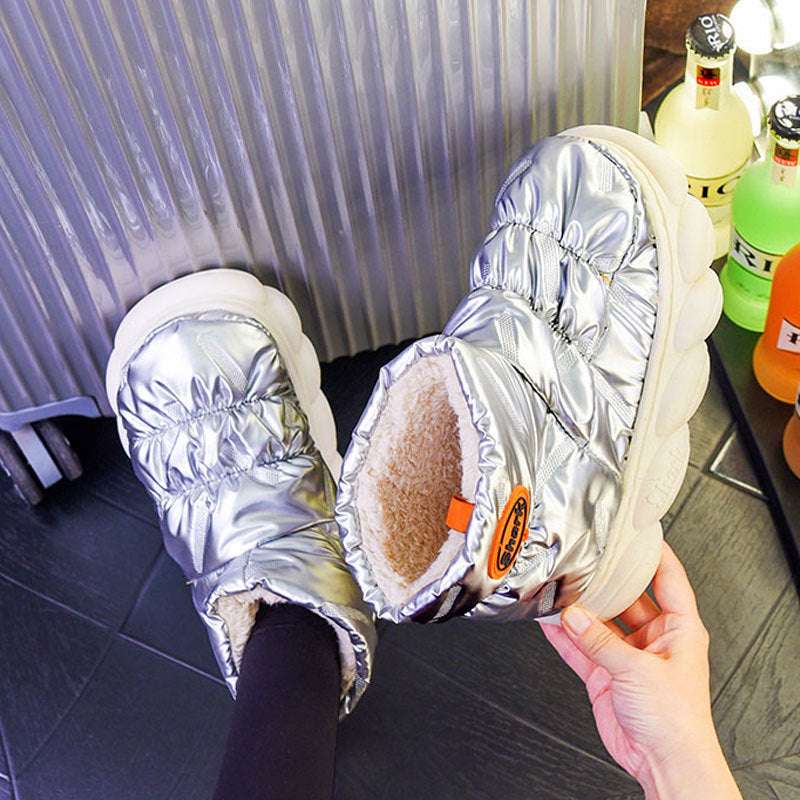 Winter Women Snow Boots Plush Warm Home Floor Down Shoes - globaltradeleader