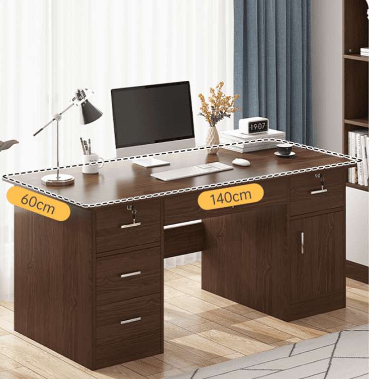 Office Table Simple Modern Home Desk Student Bedroom Integrated - globaltradeleader