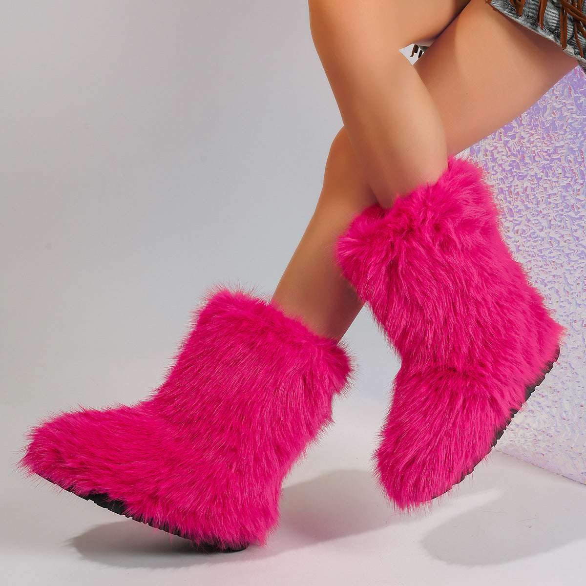 Snow Boots Middle Boots Furry Boots - globaltradeleader