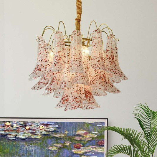 Crystal Shell Chandelier Retro Color Bedroom Glass Lamp - globaltradeleader