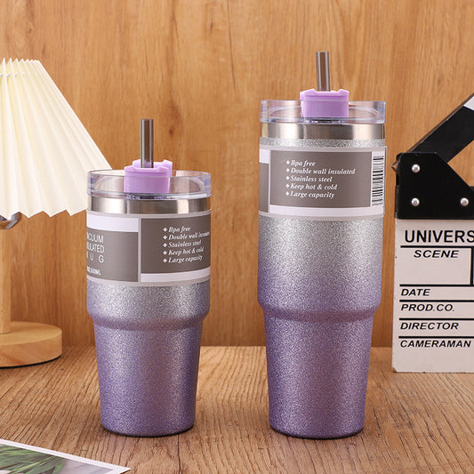 Stainless Steel Insulation Cup With Straw