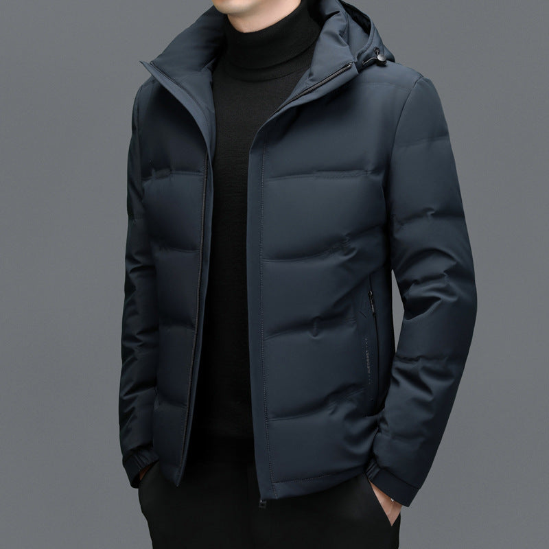 Men's Thick Down Jacket Detachable - globaltradeleader