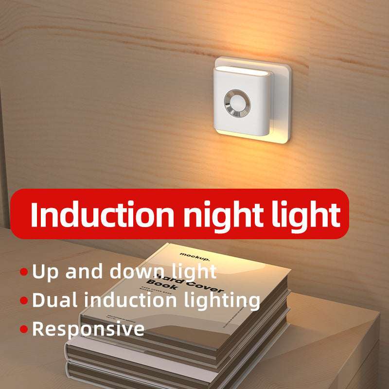 Human Body Small Night Corridor Bedroom Plug-in Induction Lamp - globaltradeleader