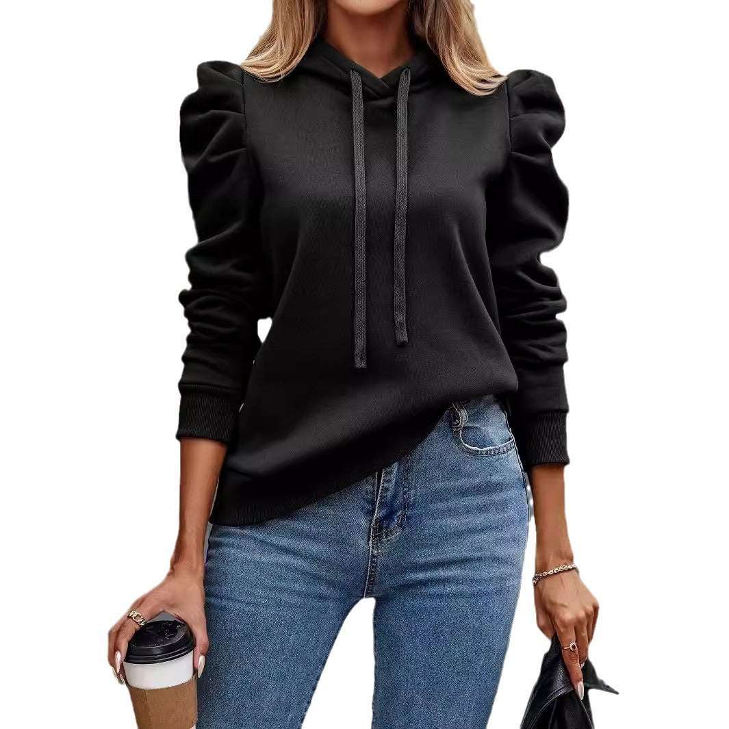 Solid Color Long-sleeved Casual Women's Top Sweater - globaltradeleader