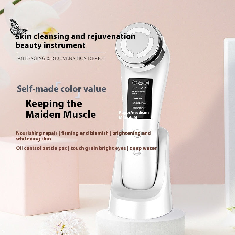 Household Color Light Beauty Instrument Micro-current Facial Massage Cleaning - globaltradeleader