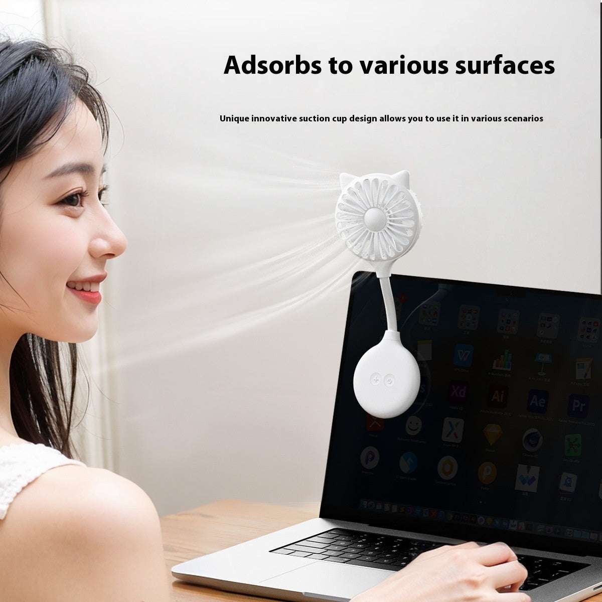 Outdoor Household Suction Cup USB Desktop Mini Little Fan - globaltradeleader