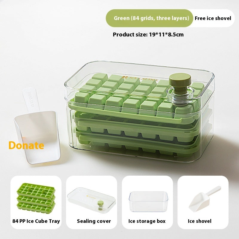 One-click Demoulding Tray Double Layer Pressing Ice Maker - globaltradeleader