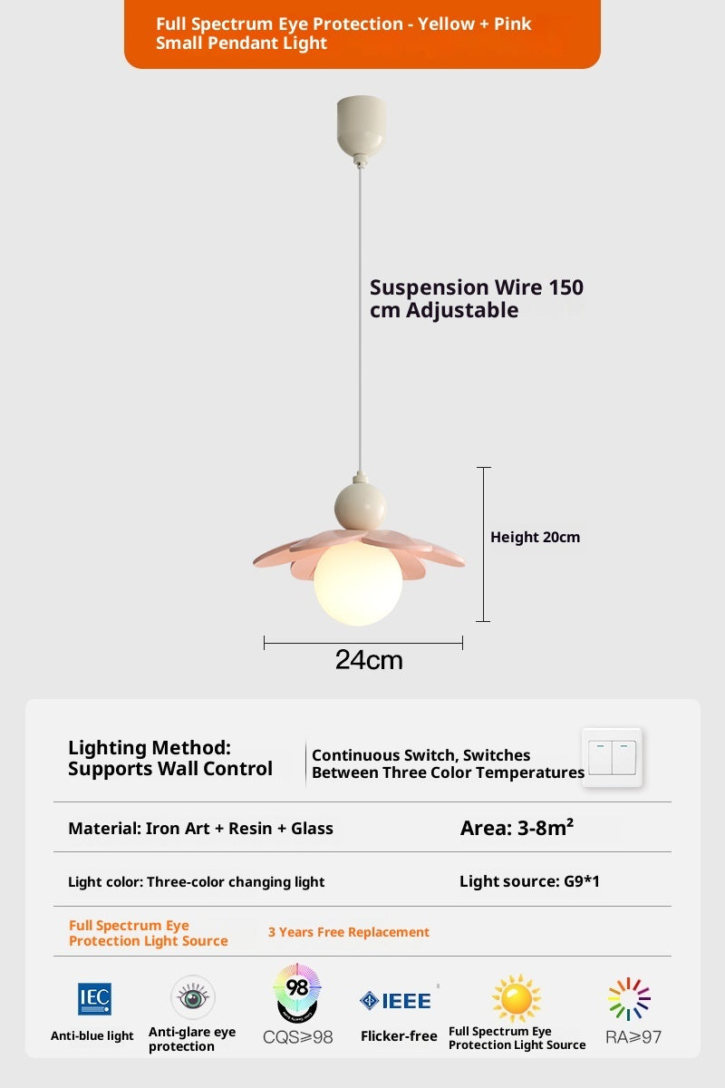 Modern Minimalist Cream Style Bedside Chandelier - globaltradeleader
