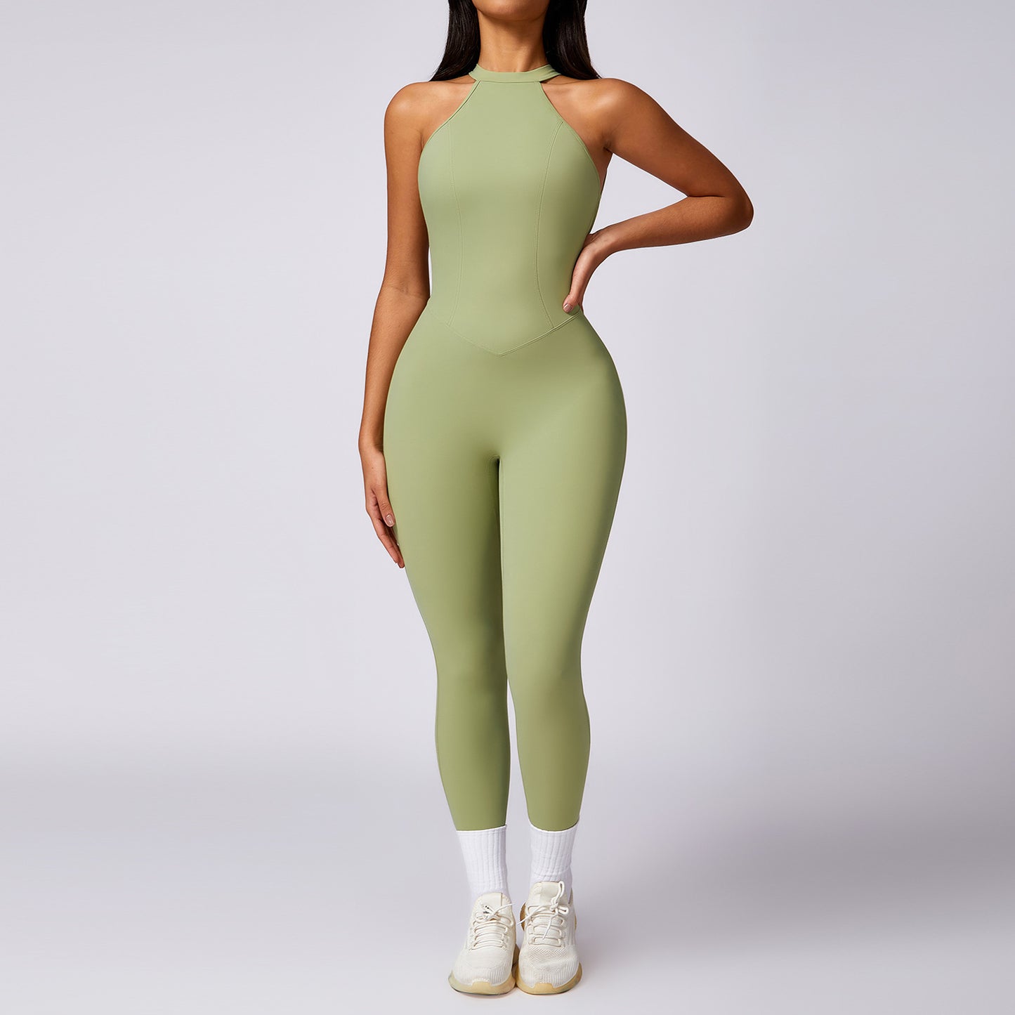 Beauty Back Yoga Jumpsuit Women's Outdoor Running Tight Sports Quick-drying Workout Clothes - globaltradeleader