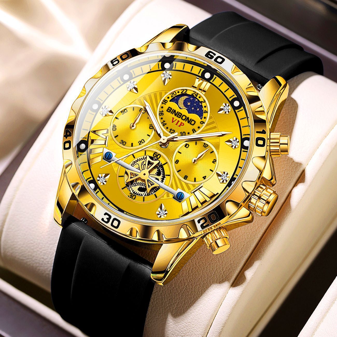 Waterproof Luminous Camel Flywheel Men's Student Korean Fashion Internet Celebrity Quartz Watch - globaltradeleader