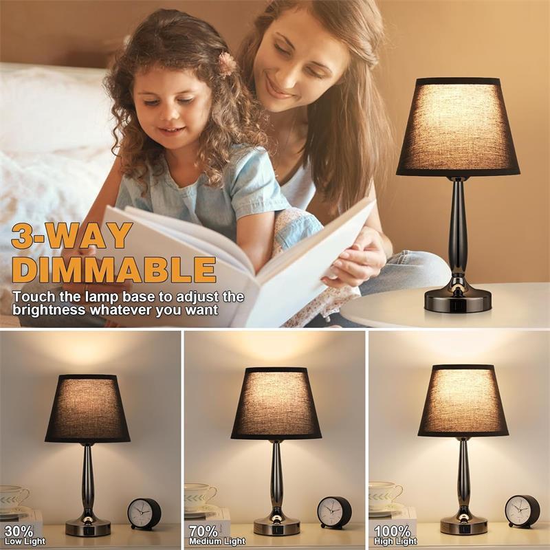 Decorative Table Lamp Touch Dimming Bedside Small Night Lamp - globaltradeleader