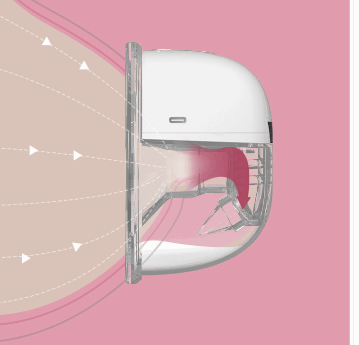Wearable Electric Breast Pump Wireless Hands-free Vigorously Silent And Portable