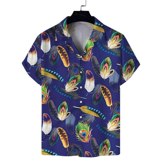 Hawaiian Modified Size Printed Men's Casual Beach Top - globaltradeleader