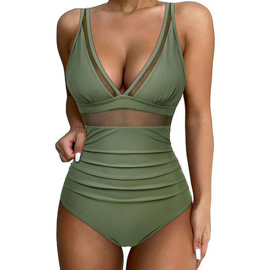 Women's High Waist One-piece Swimsuit - globaltradeleader