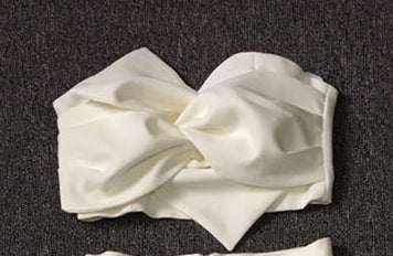 Fashion Versatile Short Bow Top Navel Tube Top - globaltradeleader