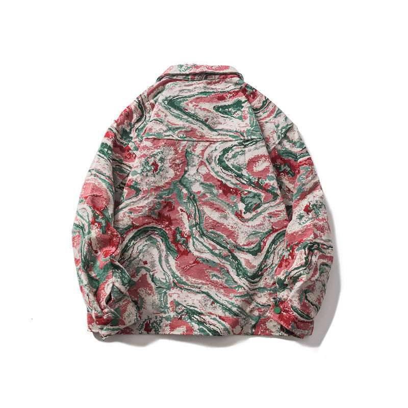 Men's Colorful Embroidered Casual Work Jacket