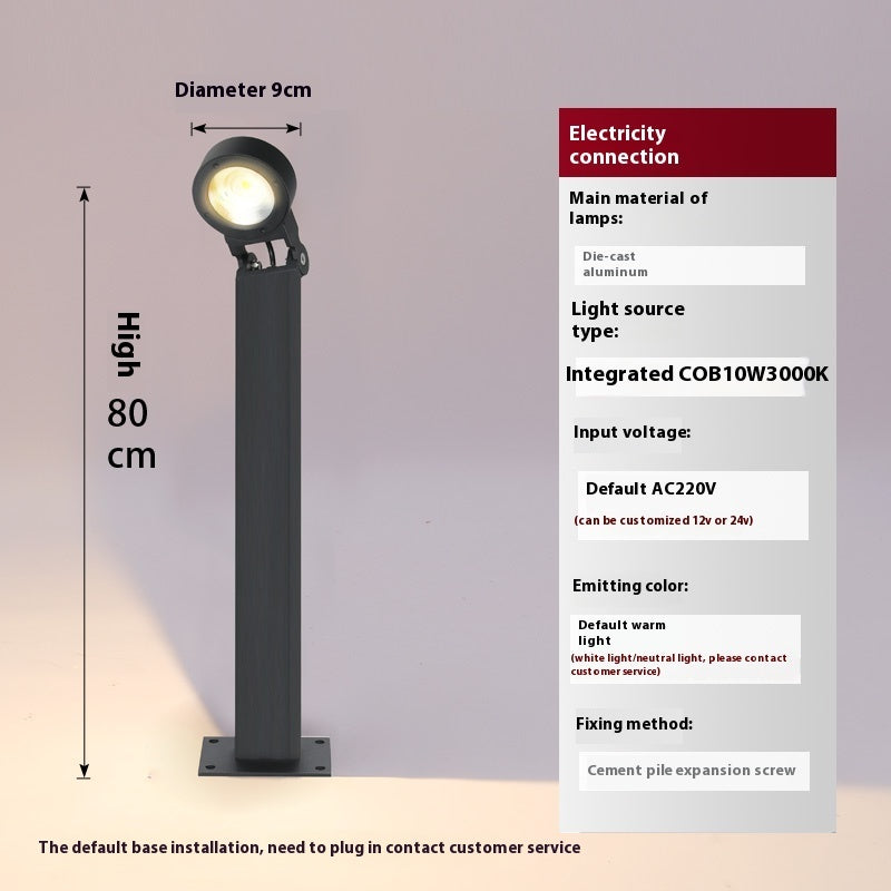 Lawn Lamp Courtyard Outdoor Waterproof Floor Outlet Power-on - globaltradeleader
