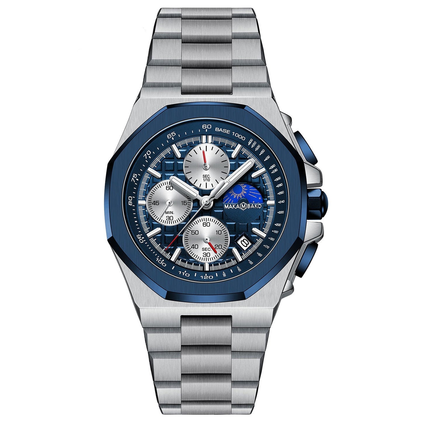 Sun Moon Star Multi-function Waterproof Watch Men - globaltradeleader