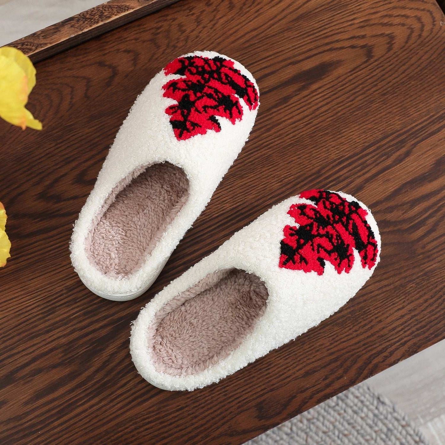 Christmas Tree Home Slippers Fashion Non-slip Floor Bedroom Slipper For Women Fuzzy House Shoes Winter - globaltradeleader