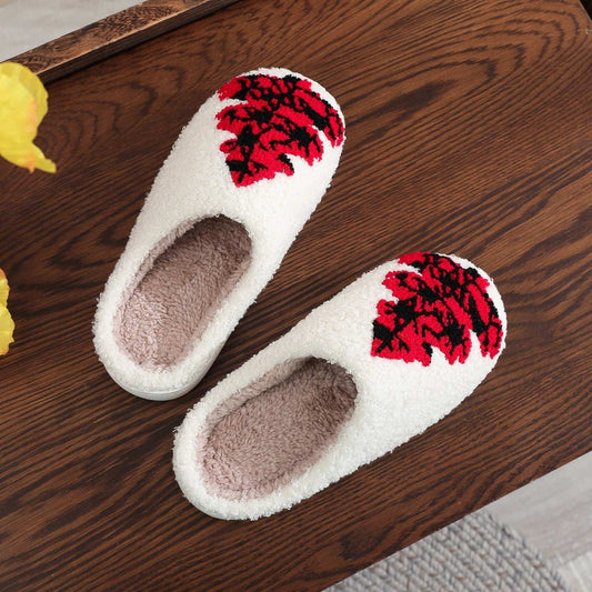 Christmas Tree Home Slippers Fashion Non-slip Floor Bedroom Slipper For Women Fuzzy House Shoes Winter - globaltradeleader