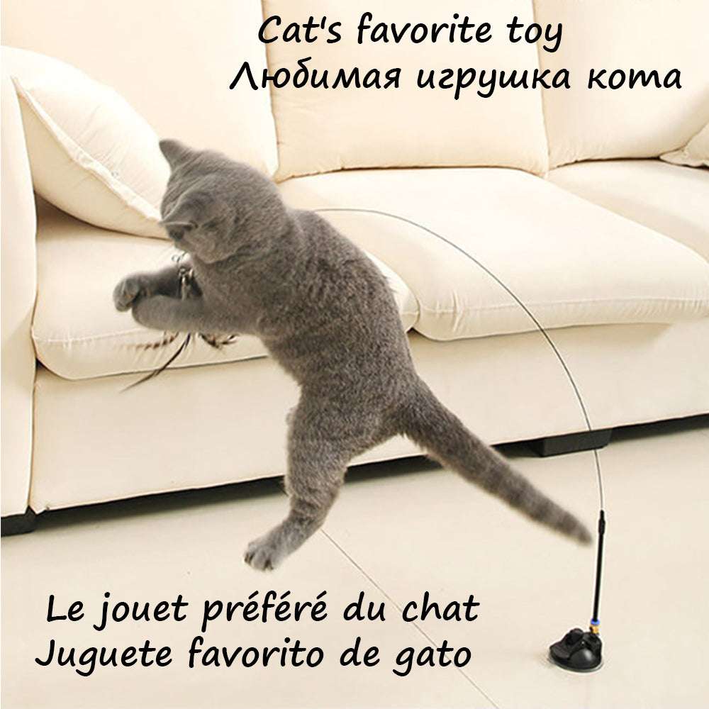 Detachable Wire Rod Sucker Cat Stick