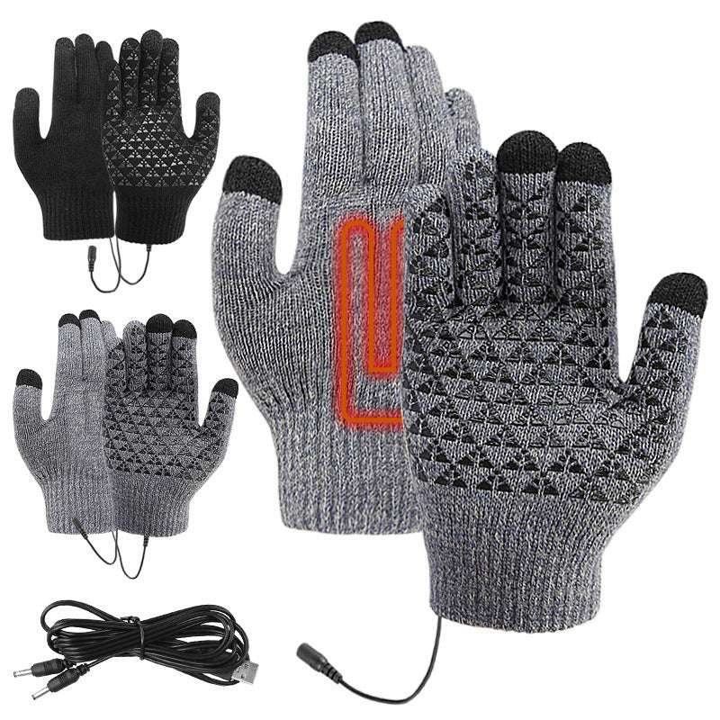 USB Heating Electric Heating Gloves Thermal Thickened Knitting - globaltradeleader