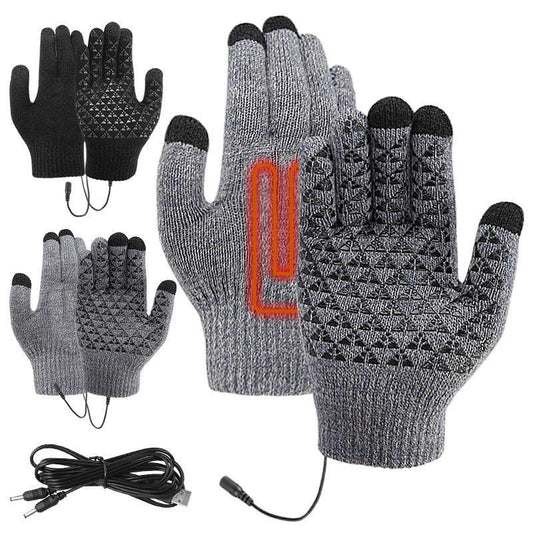 USB Heating Electric Heating Gloves Thermal Thickened Knitting - globaltradeleader