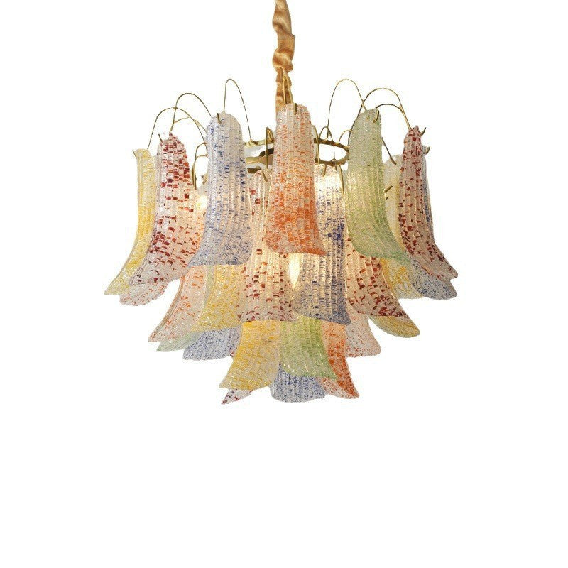 Crystal Shell Chandelier Retro Color Bedroom Glass Lamp - globaltradeleader