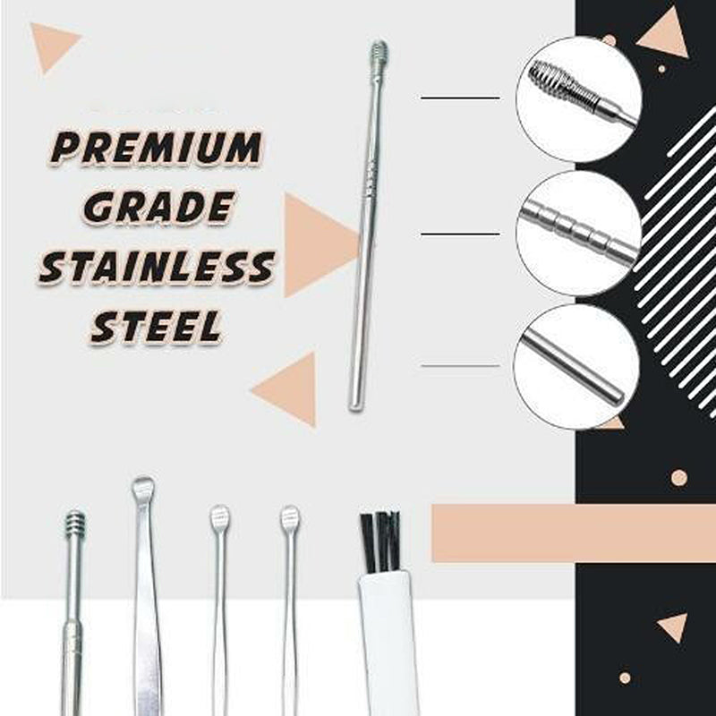 Ear Pick Stainless Steel Spiral Cleaner