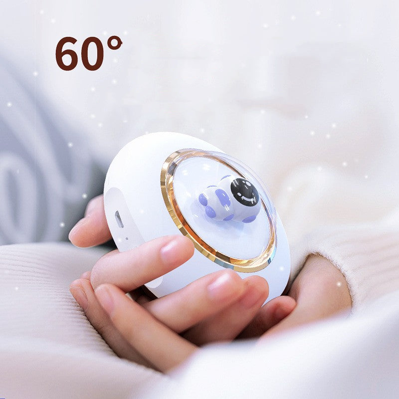 Cartoon Night Light Spaceman Warm Baby USB Charging Hand Warmer