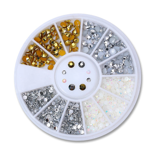 Nail Disc Ornament Nail Crystal Electroplating Rivet Metal