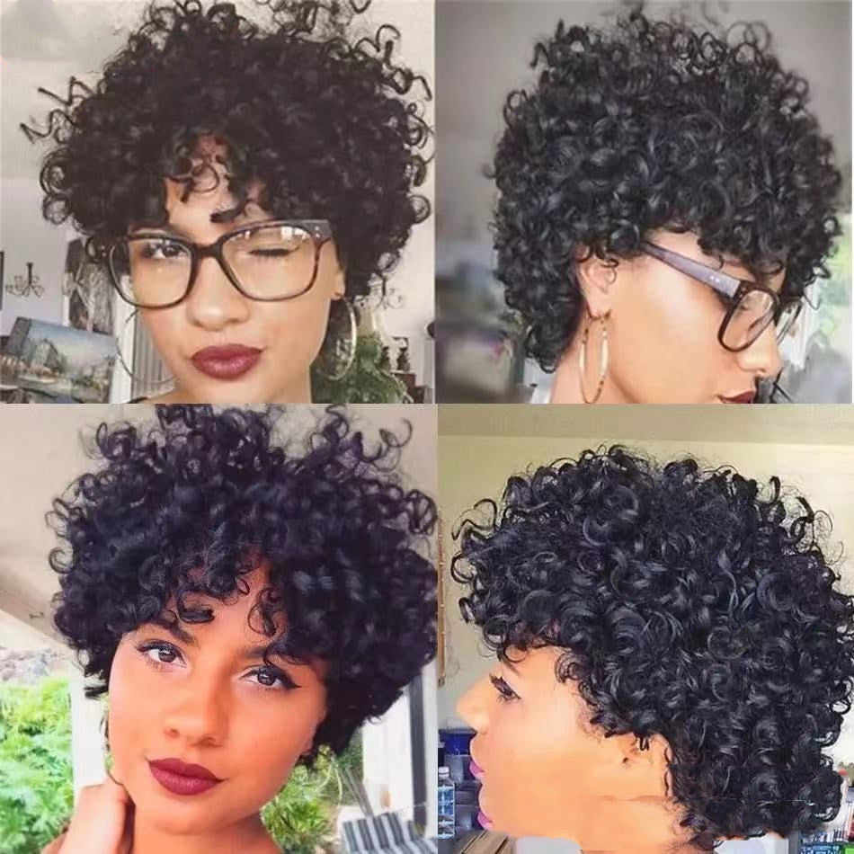 European And American Small Curly Wig Women's Chemical