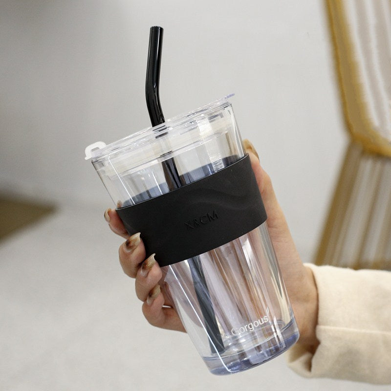 Northern Lights Portable Straw Glass Home Student