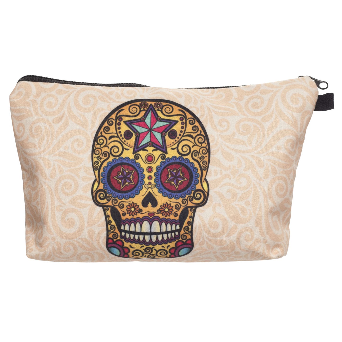 Storage Cosmetic Bag Digital Print Skull Skull Toiletry Bag