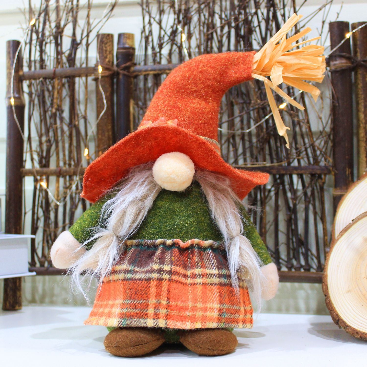 Harvest Festival Gnome Fall Scarecrow Faceless Doll Decoration Supplies