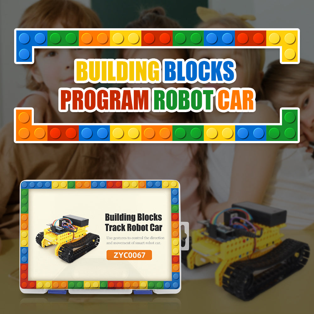 Tank Graphical Programming C DIY Smart Robot Car For CH340 Arduino Nano STEM Educational Building Block